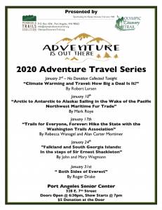 January 3rd - Adventure Travel Series @ Port Angeles Senior Center